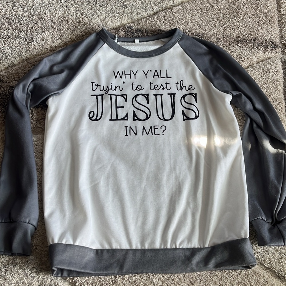 NWOT Jesus sweater